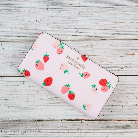 kate spade Bags Nwt Kate Spade Staci Wild Strawberry Bifold Wallet Poshmark